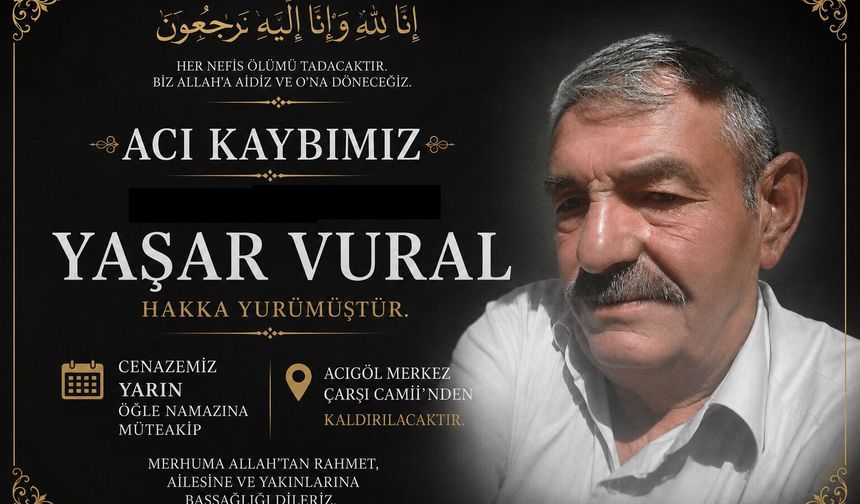 İş İnsanı Kenan Vural'ın  Babası Yaşar Vural Vefât Etti