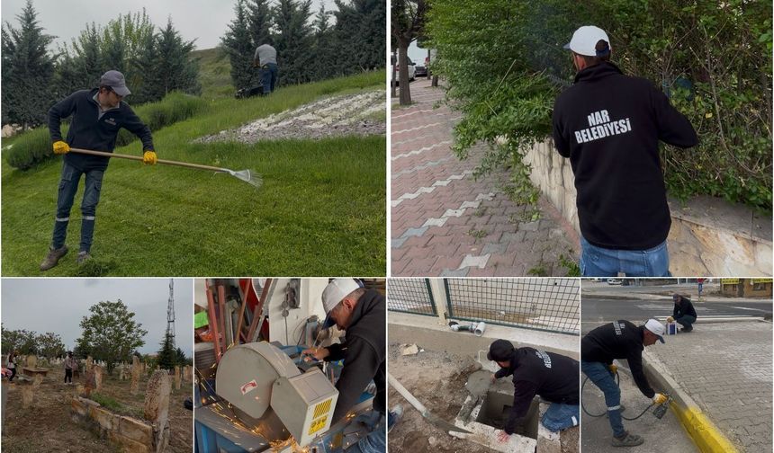 Nar Belediyesi Ekiplerinden Bayram Öncesi Yoğun Mesai