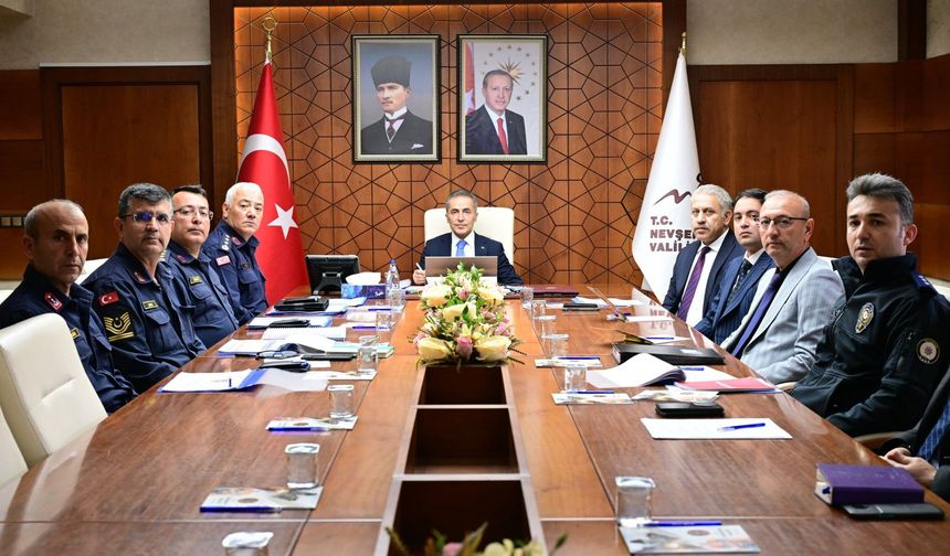 Nevşehir’de Asayiş Toplantısı Gerçekleştirildi