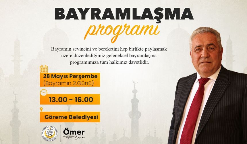 Göreme Belediyesi’nden Bayramlaşma Programına Davet