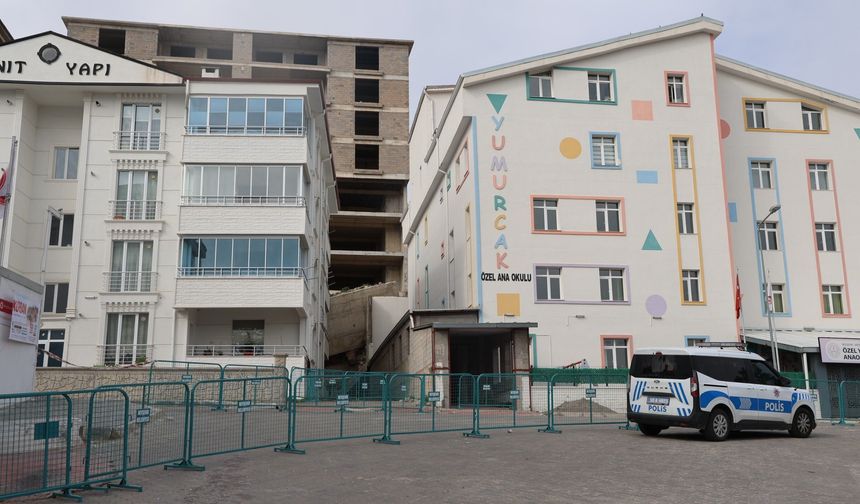 Nevşehir’de İstinat Duvarı Çöken İnşaatta Çalışmalar Durduruldu