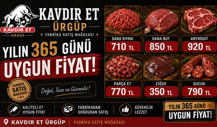 Kavdır Et Fabrika Satış Mağazası’ndan Ürgüp’te Dikkat Çeken Kampanya
