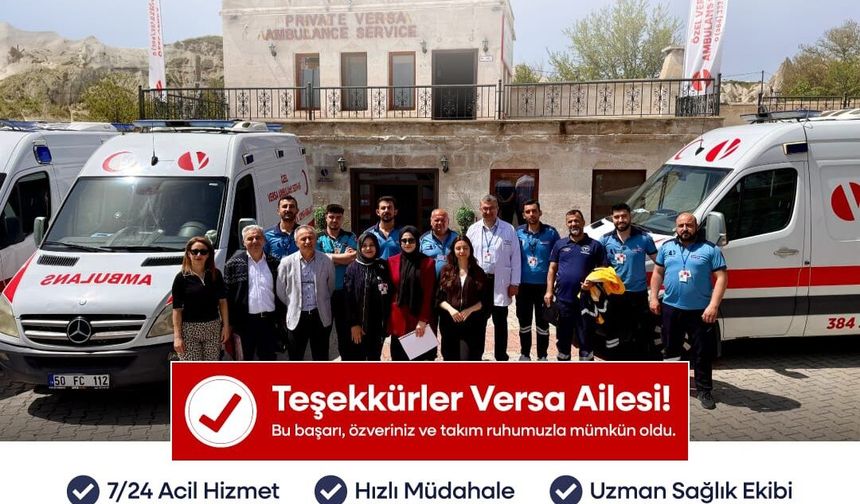 Özel Versa Ambulans Servisi Resmi Denetimden Başarıyla Geçti