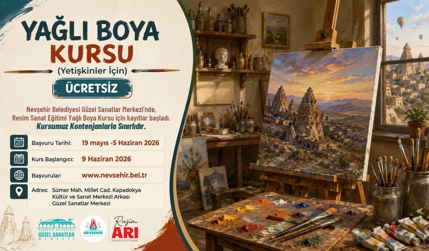 Güzel Sanatlar Merkezi’nde Yağlı Boya ve Kara Kalem Kursları Başlıyor