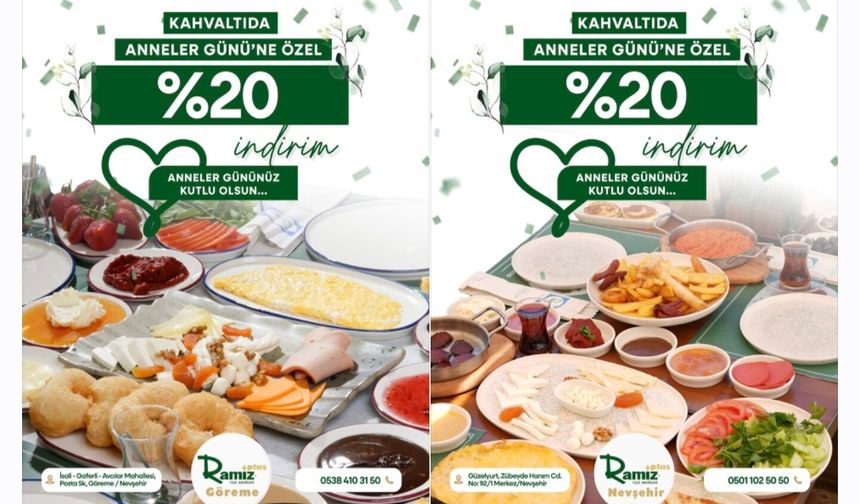 Ramiz Plus’ta Anneler Günü’ne Özel Lezzet ve İndirim Bir Arada