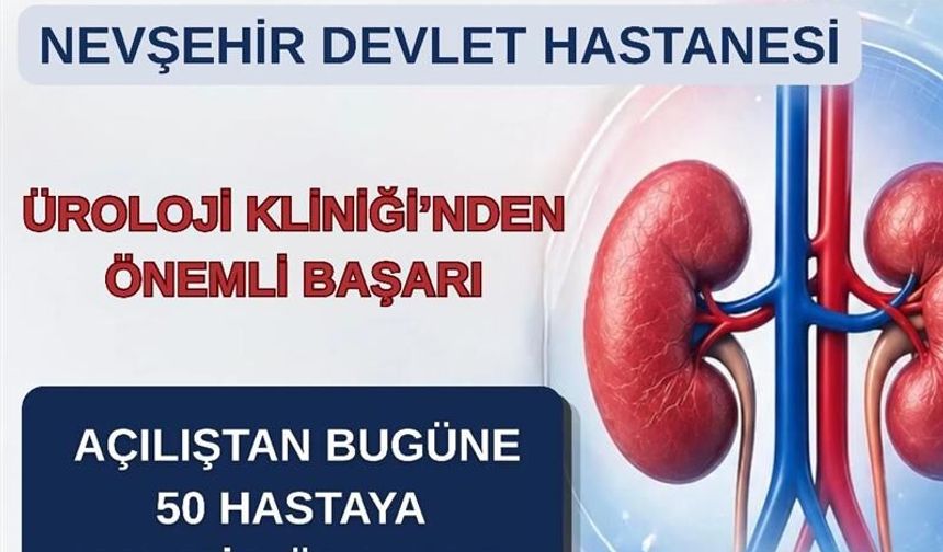 Nevşehir Devlet Hastanesi Üroloji Kliniği’nden Önemli Başarı: Açılıştan Bugüne 50 Hastaya Hayati Müdahale