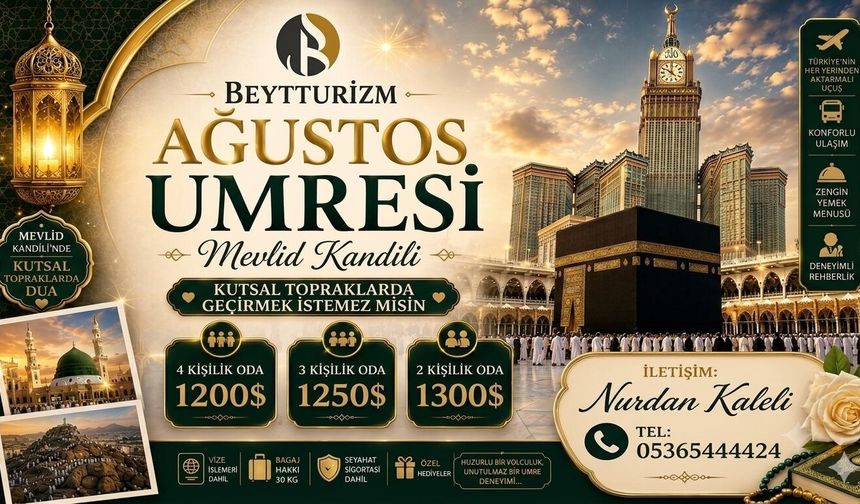 Beytturizm'den Ağustos Ayına Özel Kampanyalı Umre Programı