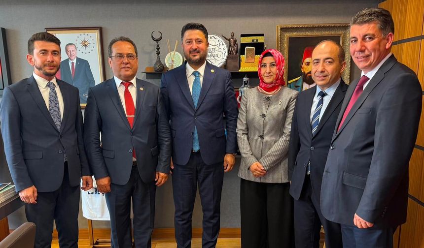 AK Parti Nevşehir Teşkilatı ve Mustafapaşa Belediye Başkanı Mustafa Özer’den Milletvekili Emre Çalışkan’a Ziyaret