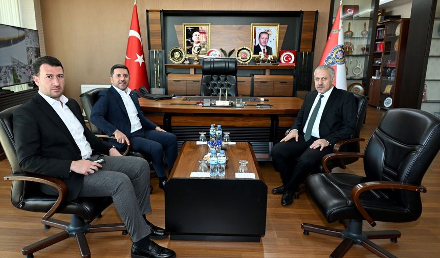 Nevşehir Belediye Başkanı Rasim Arı ve Başkan Yardımcısı İbrahim Yüzer’den İl Emniyet Müdürü Serkan Karaman’a Ziyaret