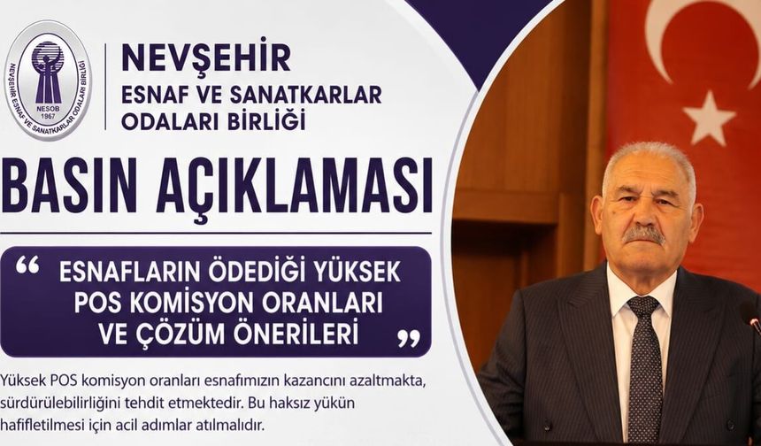 PINARBAŞI, ESNAFIMIZIN KANAYAN YARASI POS KOMİSYON ORANLARI