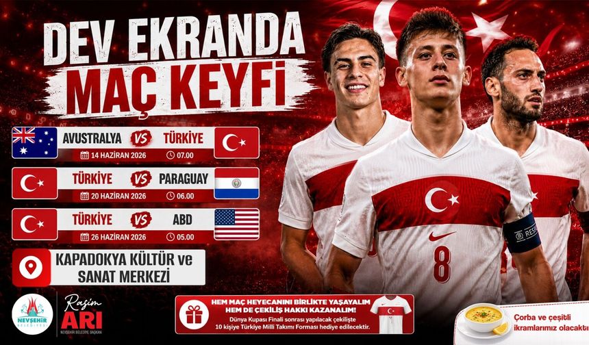 A Milli Futbol Takımı’nın Dünya Kupası Yolculuğu Dev Ekranda
