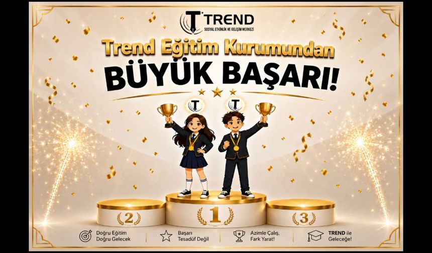 Trend Eğitim Kurumundan Tarihi Türkiye Birinciliği