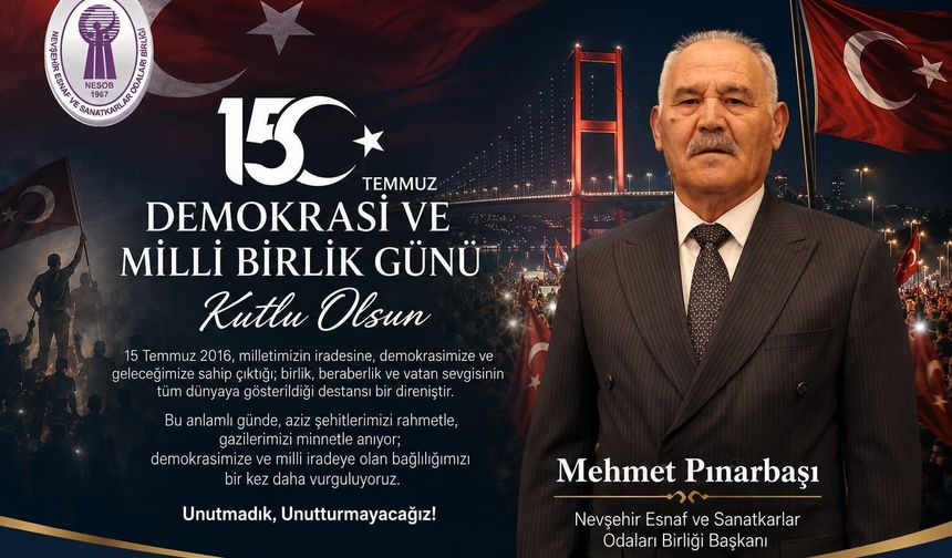 Pınarbaşı " Türk Milleti, vatan söz konusu olduğunda hiçbir engeli tanımamaktadır "