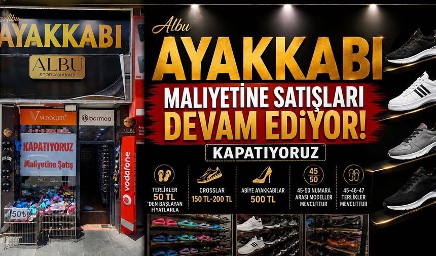 Nevşehir'de Maliyetine Satış Fırsatı Devam Ediyor: ALBU Ayakkabı Kapanış Sürecinde Büyük İndirim Başlattı
