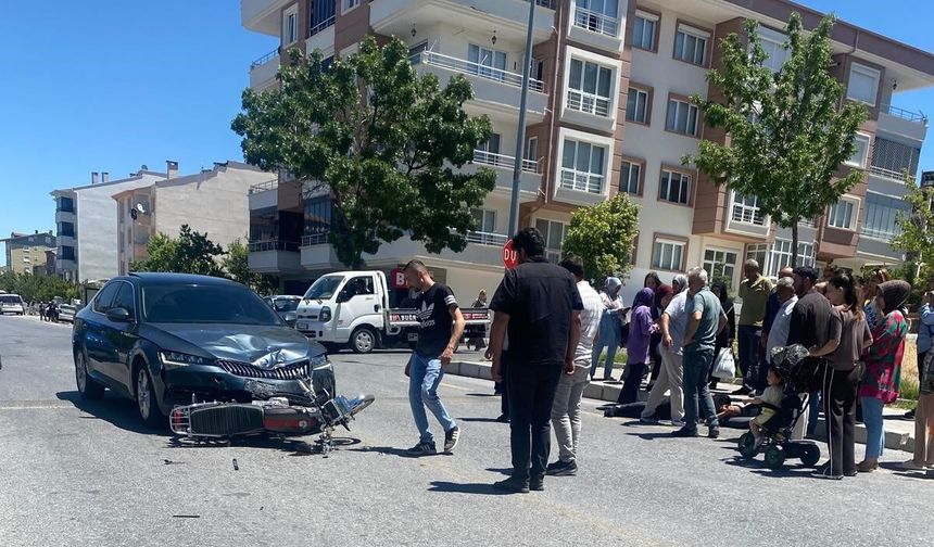 Nevşehir'de Otomobil ile Motorlu Bisiklet Çarpıştı: 1 Yaralı