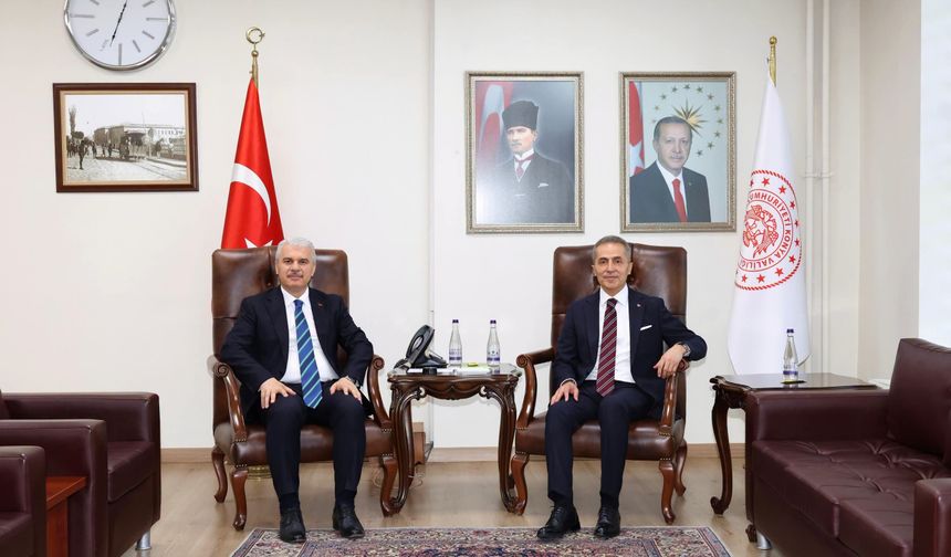 Vali Hüseyin Kök, Konya Valisi İbrahim Akın'ı Ziyaret Etti