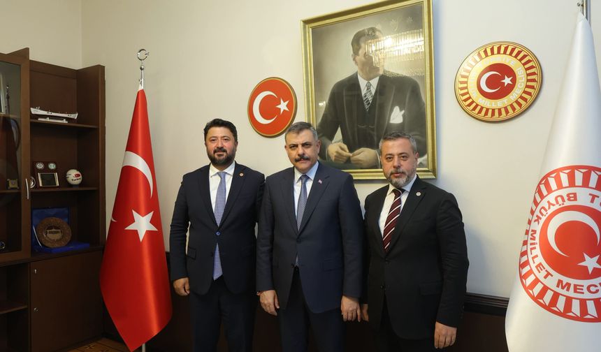 Milletvekilleri Emre Çalışkan ve Süleyman Özgün'den İçişleri Bakanı Mustafa Çiftci'ye Ziyaret