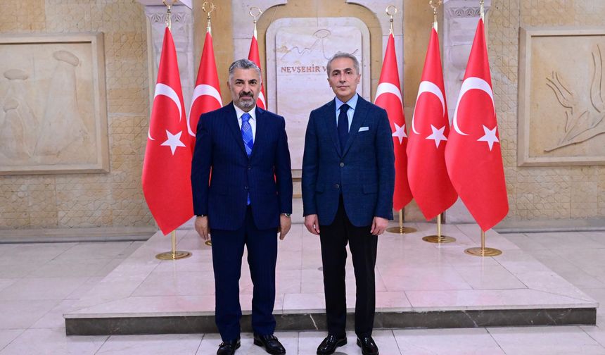 Türk Telekom Genel Müdürü Ebubekir Şahin'den Vali Hüseyin Kök'e Ziyaret
