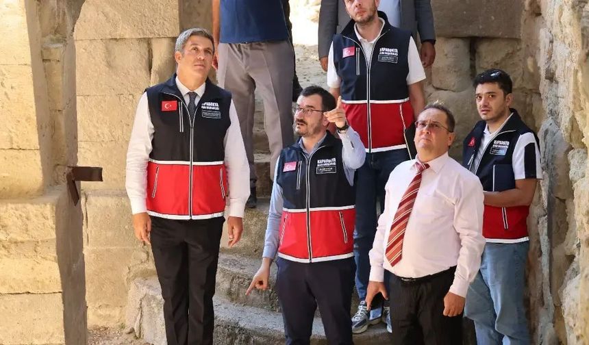 Kapadokya Alan Başkanı Cem Aslanbay, Mustafapaşa Eleni Kilisesi'nde İncelemelerde Bulundu