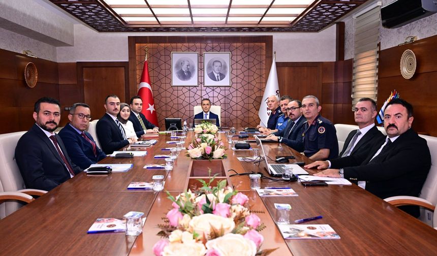Vali Hüseyin Kök Başkanlığında İl Güvenlik Koordinasyon Toplantısı Yapıldı