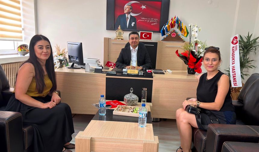 Özel Kapadokya Hastanesi’nden Sağlık Hizmetleri Başkan Yardımcılığına Getirilen Emre Kurt’a Hayırlı Olsun Ziyareti