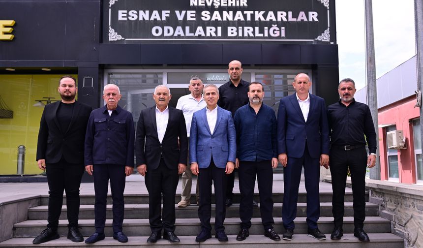 Vali Hüseyin Kök'ten NEVESOB Başkanı Mehmet Pınarbaşı'na Ziyaret
