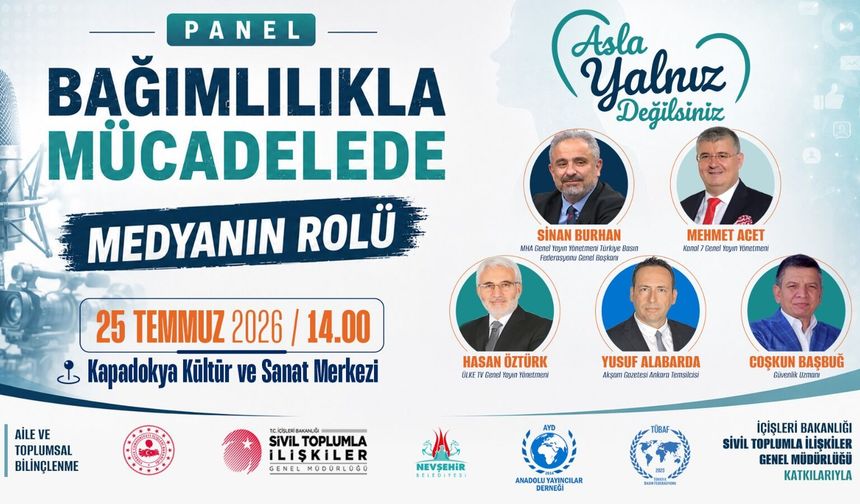 Nevşehir’de “Bağımlılıkla Mücadelede Medyanın Rolü” Paneli
