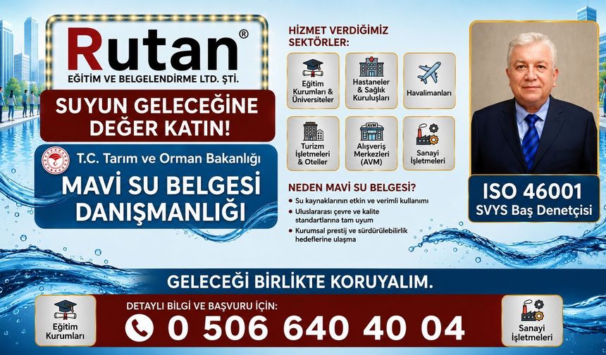 "Konaklama Tesisleri İçin Mavi Su Belgesi Başvurusunda Son Tarih 27 Eylül"