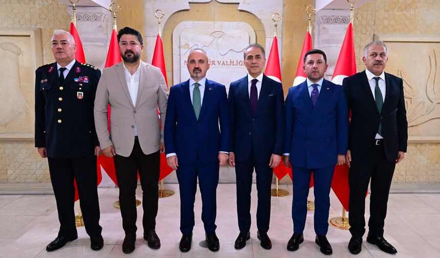 İçişleri Bakan Yardımcısı Bülent Turan, Vali Hüseyin Kök'ü Ziyaret Etti