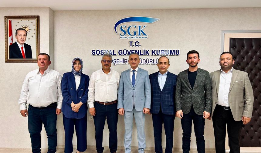 AK Parti Merkez İlçe Teşkilatından Kurum Müdürlerine Hayırlı Olsun Ziyareti