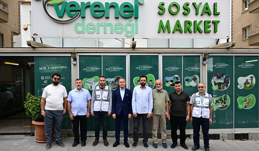 Vali Hüseyin Kök, Verenel Derneği Sosyal Marketi Ziyaret Etti