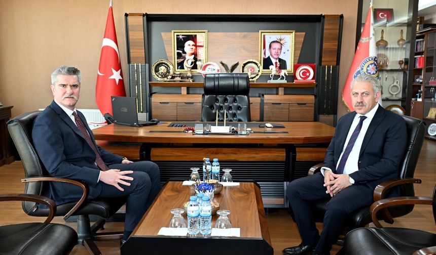 Cumhuriyet Başsavcısı Adem Çalış'tan İl Emniyet Müdürü Serkan Karaman'a Ziyaret