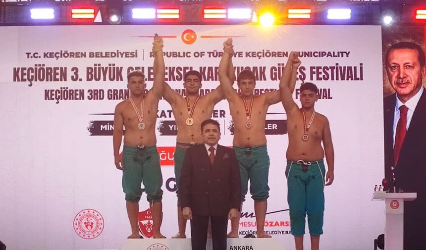Nevşehir’in İlk Başpehlivanı Recep Kayra Yalçın’dan Tarihi Başarı