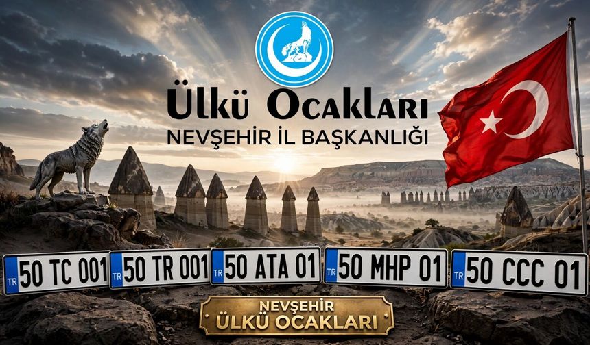 Ülkü Ocakları’nın “Sürprizi” Belli Oldu: Nevşehir’de 5 Farklı Plaka Kombinasyonu Açıldı