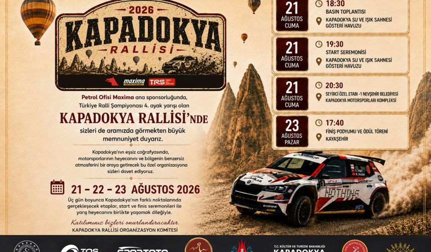 Ralli Şampiyonası Kapadokya’da Toprağa Çıkıyor
