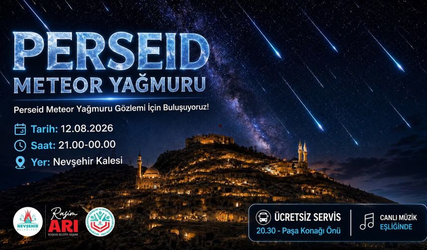 Perseid Meteor Yağmuru Nevşehir Kalesi’nde İzlenecek
