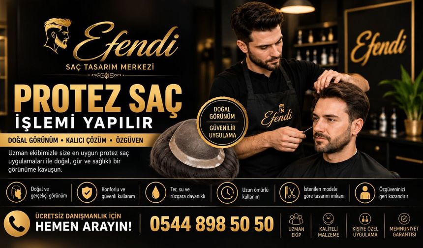 Efendi Saç Tasarım Merkezi’nde Protez Saç Uygulaması Sizi Bekliyor