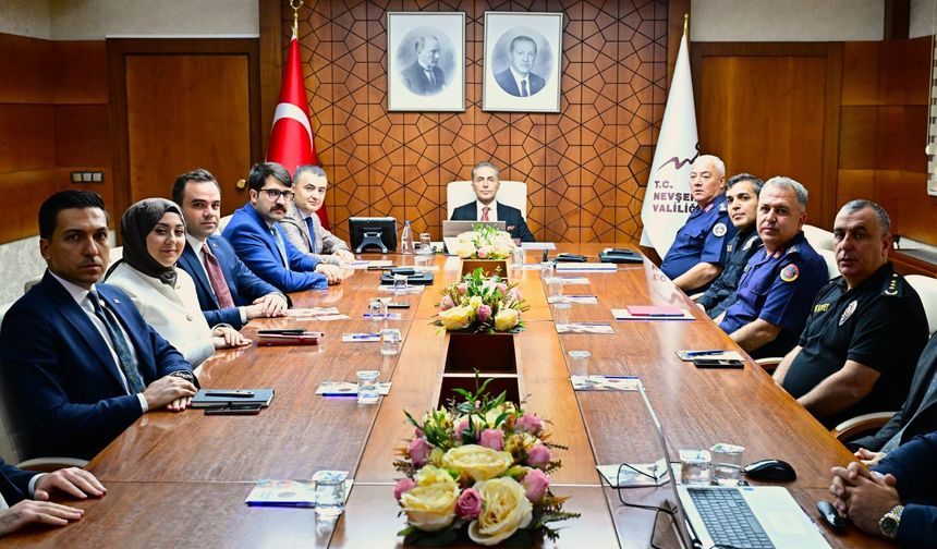 Nevşehir’de İl Güvenlik Koordinasyon ve Değerlendirme Toplantısı Gerçekleştirildi
