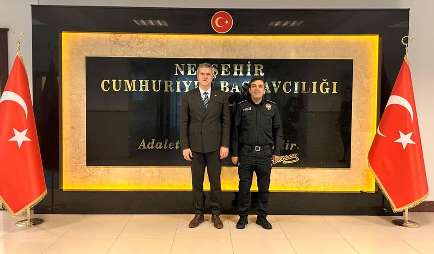 Nevşehir İl Emniyet Müdürü Sinan Dallı’dan Nevşehir Cumhuriyet Başsavcısı Adem Çalış’a Ziyaret