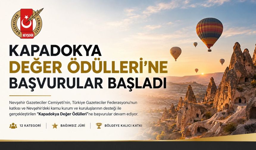 Kapadokya Değer Ödülleri’nde Başvuru Süreci Başladı: Son Tarih 16 Ekim