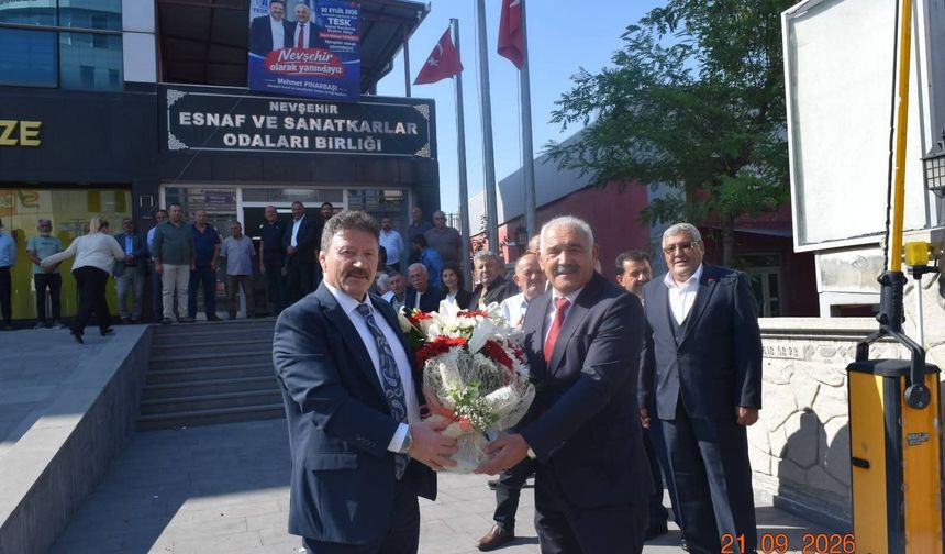 Genel Başkan Adayı Yiğiner’e Nevşehir’de Coşkulu Karşılama
