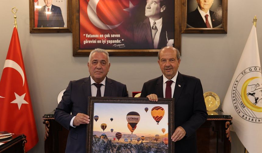 KKTC Eski Cumhurbaşkanı Ersin Tatar’dan Göreme Belediye Başkanı Ömer Eren’e Ziyaret