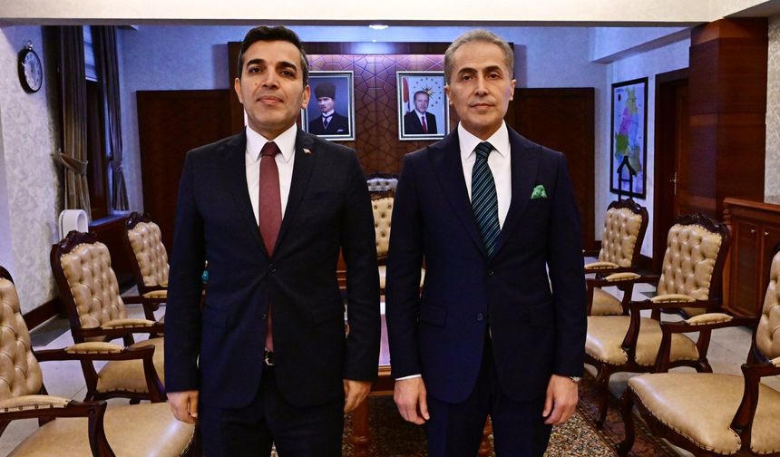 Vali Hüseyin Kök, İl Emniyet Müdürü Sinan Dallı’yı Kabul Etti