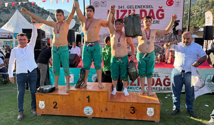 541. Kızıldağ Karakucak Güreşleri’nde Nevşehirli Sporcudan Büyük Başarı
