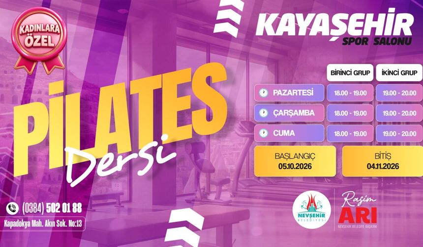 Kadınlara Özel Zumba ve Pilates Kursları Başlıyor