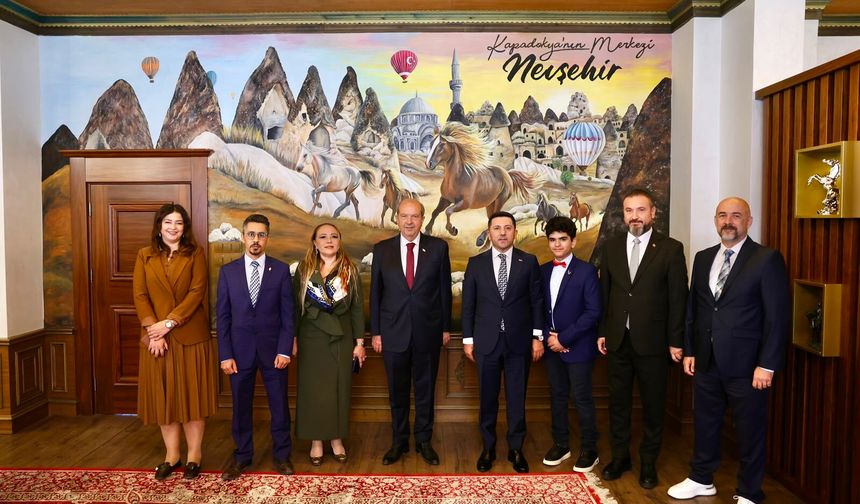 KKTC 5. Cumhurbaşkanı Ersin Tatar, Nevşehir Belediyesi’ni Ziyaret Etti