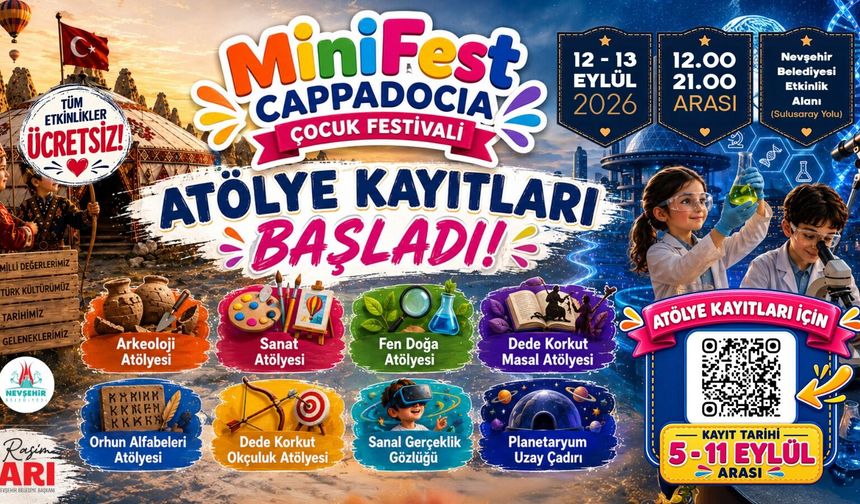 MiniFest Cappadocia Çocuk Festivali Atölye Kayıtları Başlıyor