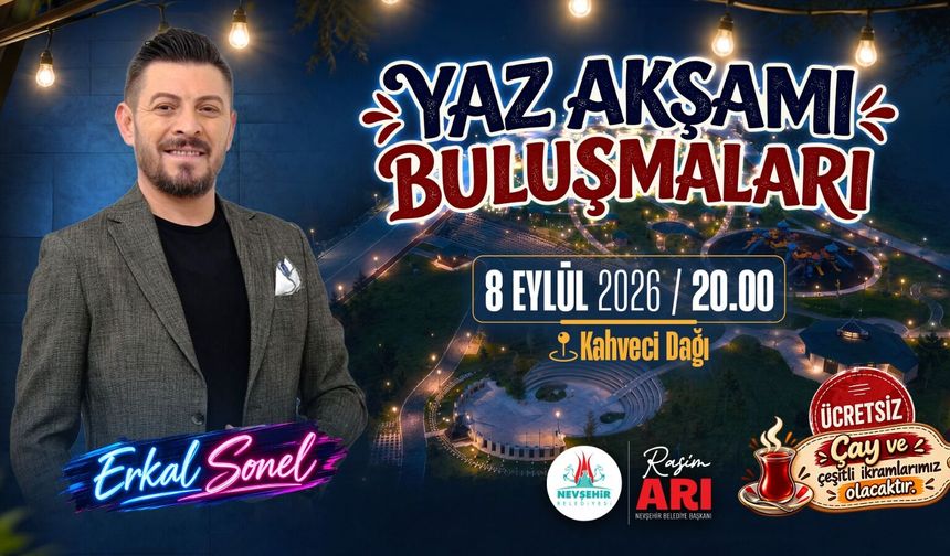 Yaz Akşamı Buluşmaları’nda “Erkal Sonel” Sahne Alıyor