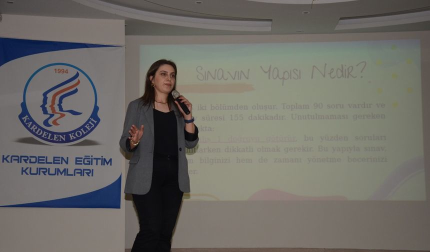 Kardelen’de 8. sınıf öğrencilerine LGS’nin altın kuralları anlatıldı