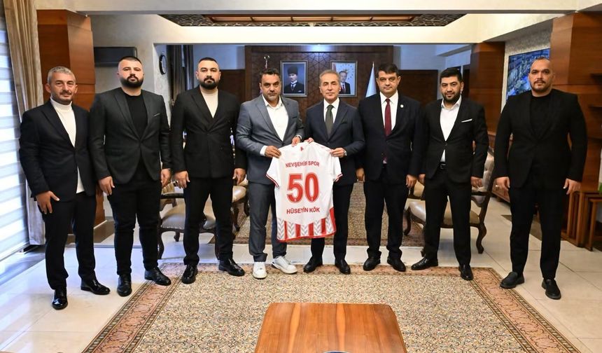 Vali Hüseyin Kök, Nevşehir Kapadokya Gücü Spor Kulübü Yönetimini Kabul Etti